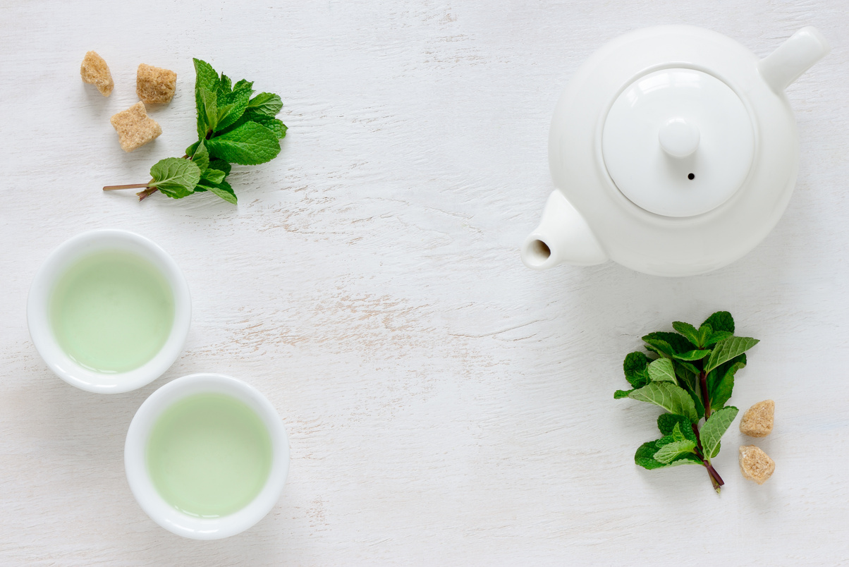 Green Tea and a Teapot